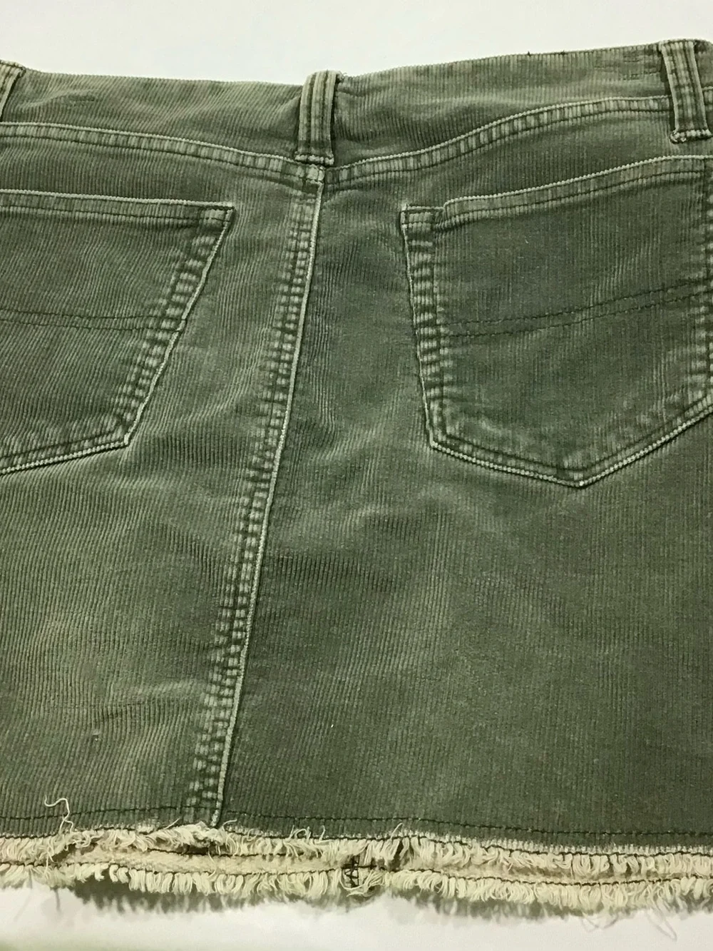 Vtg Y2K Tommy Jeans Forest Olive Green Corduroy Skirt Women’s Sz 5 2003